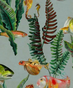 Bank of Fish Cyan - Coordonné