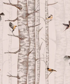 Birch Trees Pink - Coordonné