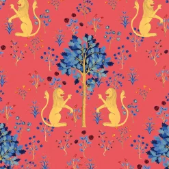 Medieval Tapestry Deep Coral - Coordonné