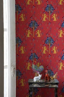 Medieval Tapestry Deep Coral - Coordonné