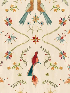 Metaphoric birds Fawn - Coordonné