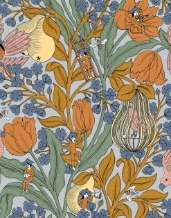 Neo-belle-epoque Blue - Coordonné