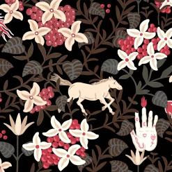 Neoflowery black - Coordonné