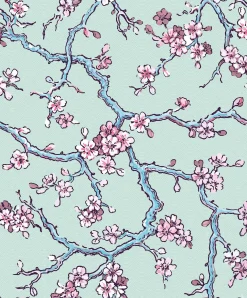 Paravent des Amandiers Absinthe Green - Coordonné