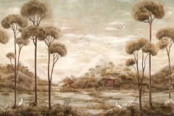 Xi Hu Lake Tapestry Amber - Coordonné