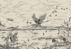 Heron's Poetry Tapestry Nacre - Coordonné