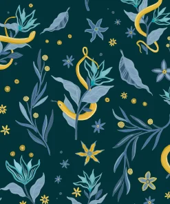 Serpientes y Flores Dark - Coordonné